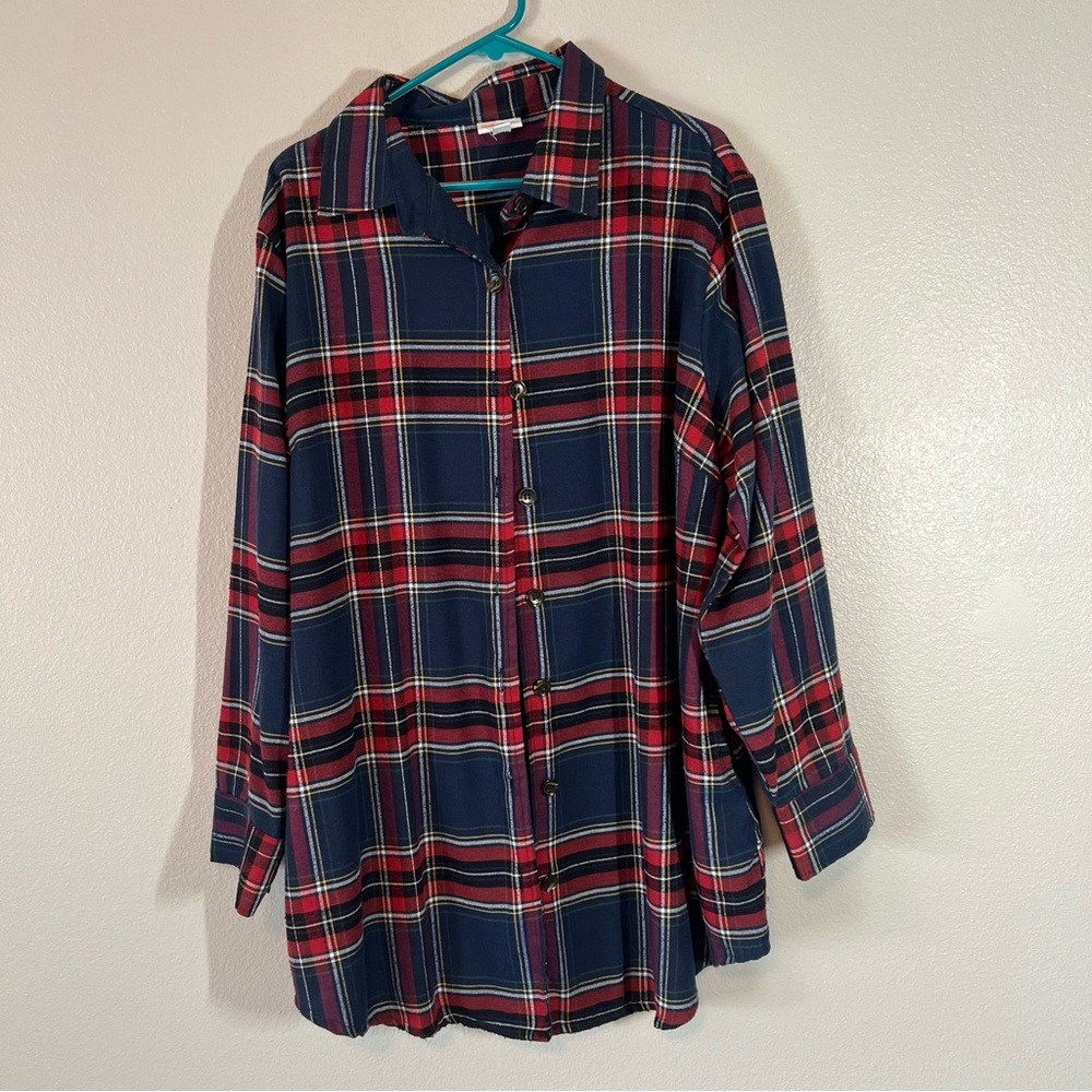 LuLaRoe Abigail Plaid Shirt 2XL